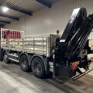 foto Eur6 MAN 8x4 valník 6.5m s jeřábem HIAB 30tm / 15m