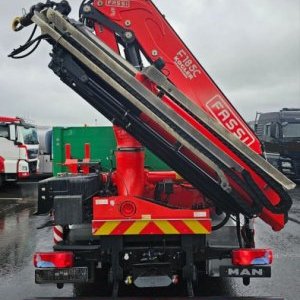 foto 6x4 MAN valník 6.5m+HR Fassi rotátor