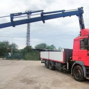 foto 6x2 MAN 6.3m lůžko+HR Hiab 102 valník s hydr.jeřábem