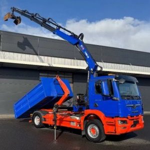 foto Zánovní Eur6 kontejner + HIAB + vana