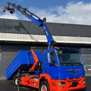 foto Zánovní Eur6 kontejner + HIAB + vana
