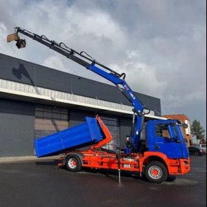 foto Zánovní Eur6 kontejner + HIAB + vana
