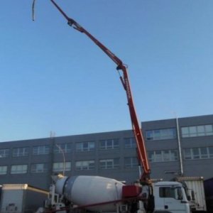 foto pumi 24m/9m3 beton mix+pumpa 8x4 MAN +Sermac