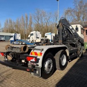 foto 6x2 MAN hák. kont. nosič + HIAB