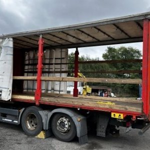 foto Eur6 BDF 7.3+7.3m MAN 6x2 +18t tandem lowdeck přívěs Fliegl/Krone
