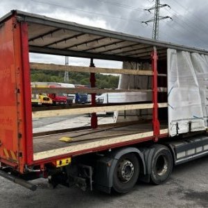 foto Eur6 BDF 7.3+7.3m MAN 6x2 +18t tandem lowdeck přívěs Fliegl/Krone