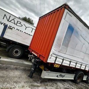 foto Eur6 BDF 7.3+7.3m MAN 6x2 +18t tandem lowdeck přívěs Fliegl/Krone